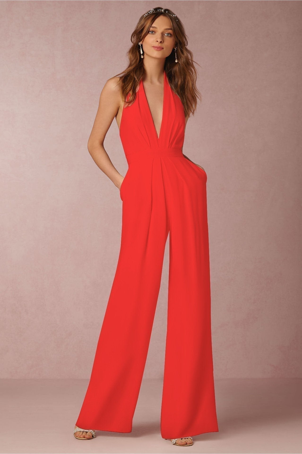 Robe Femme Élégante Blanc Tubes Courtes Décolleté Profond