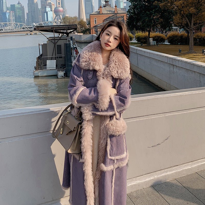Manteau mi-saison femme à carreaux colorés avec ceinture ajustable - LuxeStyle