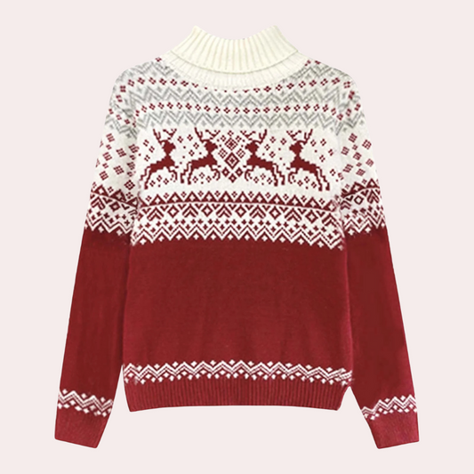 CORRINA - Pull à Col Roulé Élégant Noël pour Femmes