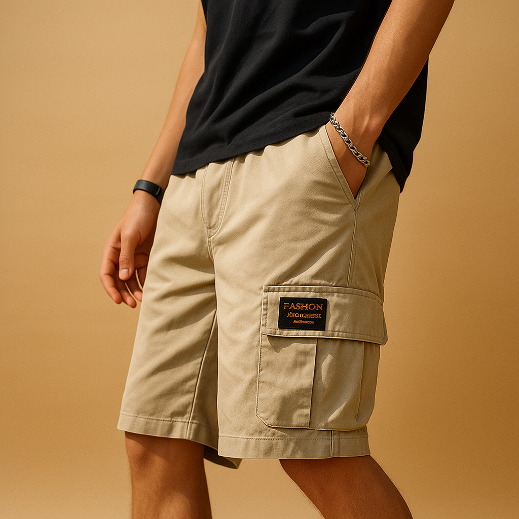 Pantalon Court Décontracté Homme Cargo