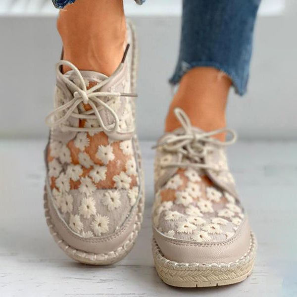 Sophia - Chaussures féminines à motif fleuri décontractées - LuxeStyle