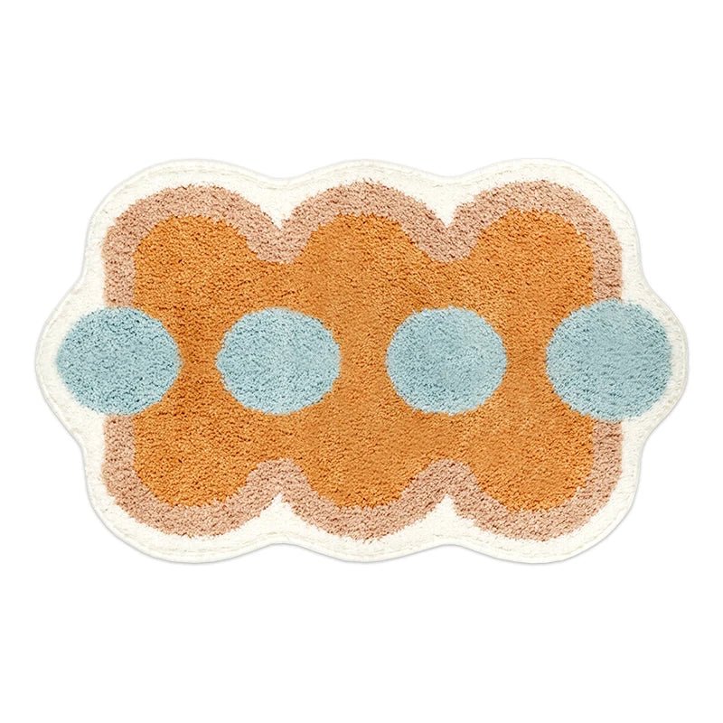 Tapis de Bain Doux Géométrique Antidérapant