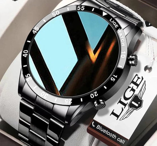 Montre Smart Élégante Acier Inoxydable Homme - LuxeStyle