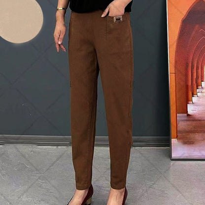 Pantalon Femme Coton Doux - Coupe Décontractée et Durable