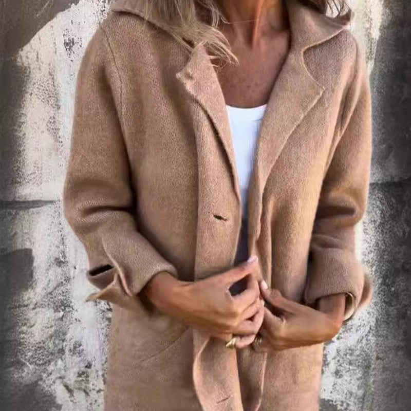 Manteau Femme Hiver Laine Châle Élégant - LuxeStyle