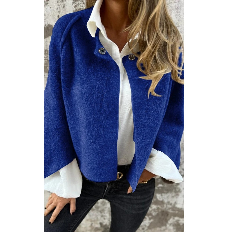 Veste Femme Hivernale en Laine Châle Beige