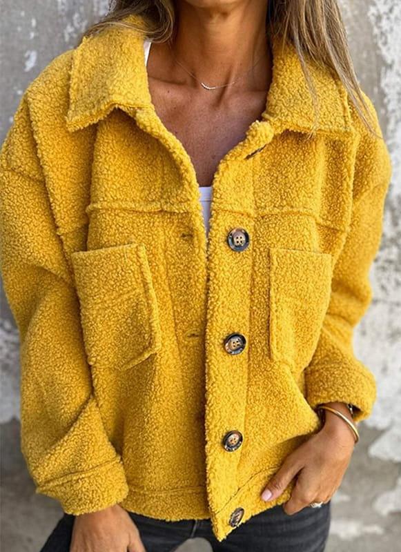 Veste tendance avec col réversible et poches originales