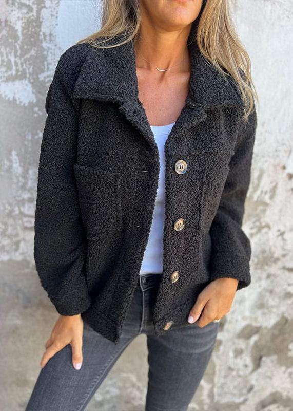 Veste tendance avec col réversible et poches originales - LuxeStyle