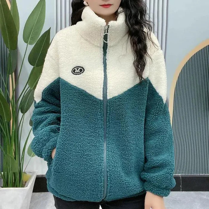 Veste Hiver Douillette avec Capuche Réglable