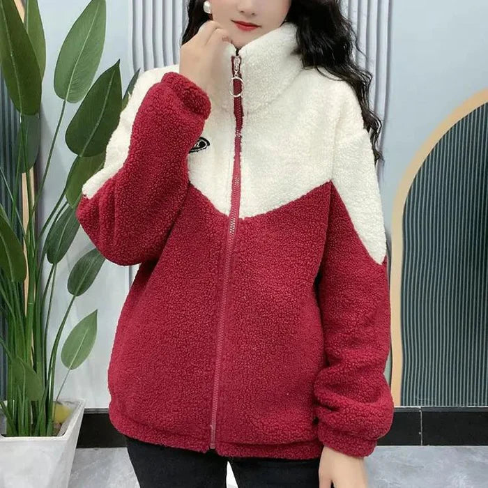 Veste Hiver Douillette avec Capuche Réglable