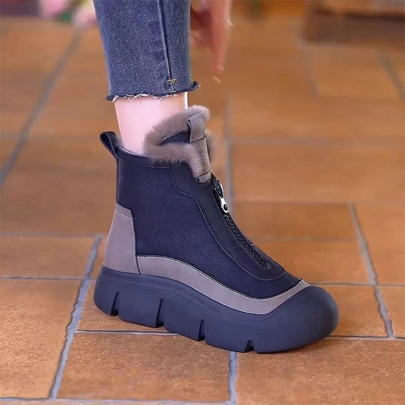 Bottes Hiver Imperméables Doublure Polaire à Fermeture Éclair