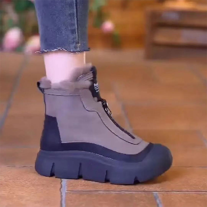Bottes Hiver Imperméables Doublure Polaire à Fermeture Éclair