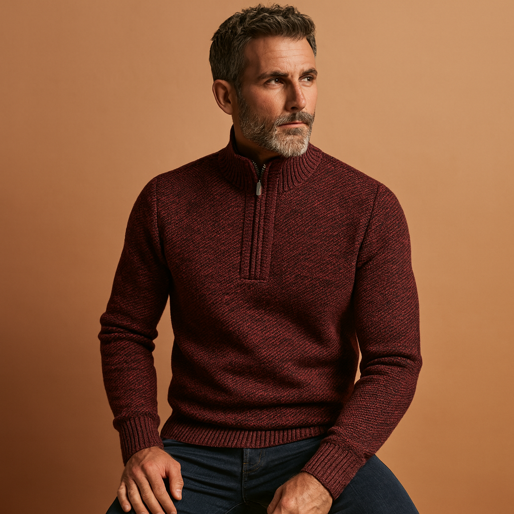 Pull Homme Col Rond Chaud et Confortable