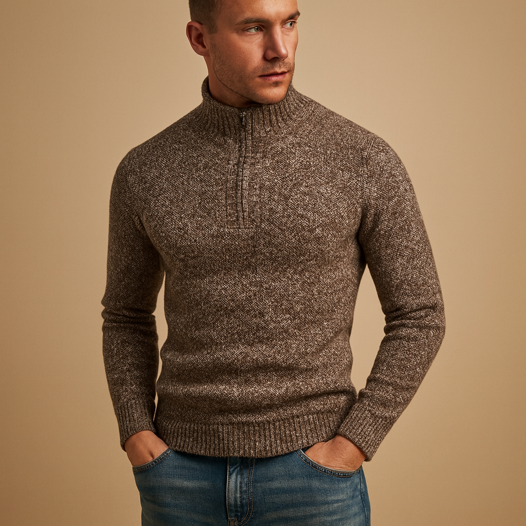 Pull Homme Col Rond Chaud et Confortable - LuxeStyle