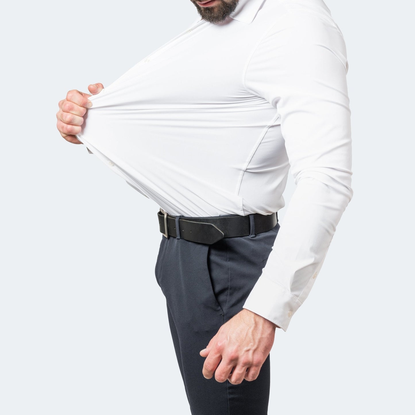 Chemise Homme Slim Fit à Boutons pour Travail Quotidien