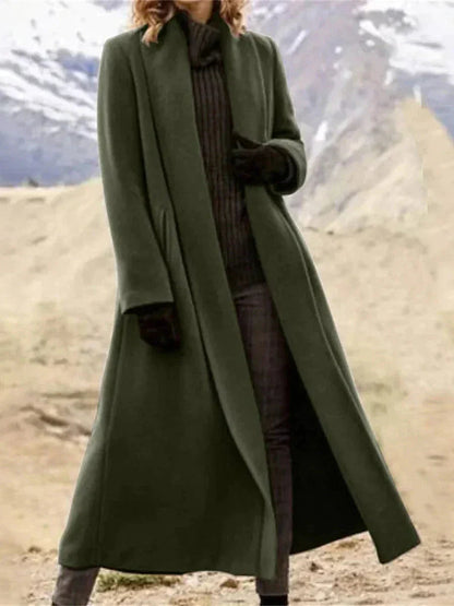 Manteau long doux et confortable femme