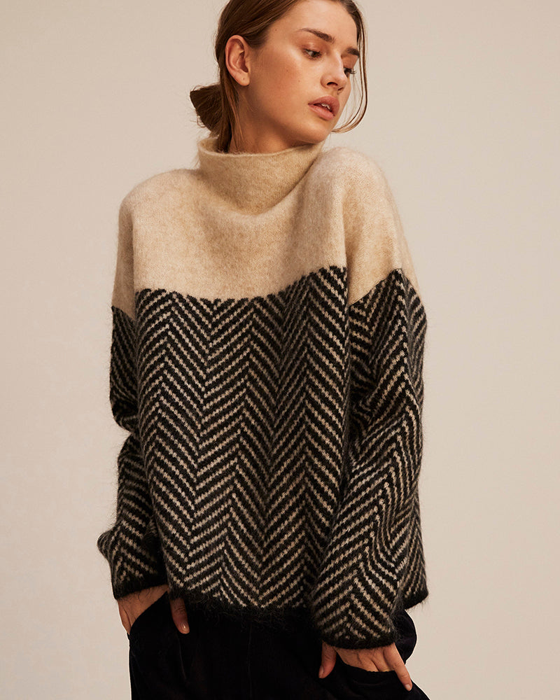 Pull Femme Laine Axé Hiver - LuxeStyle