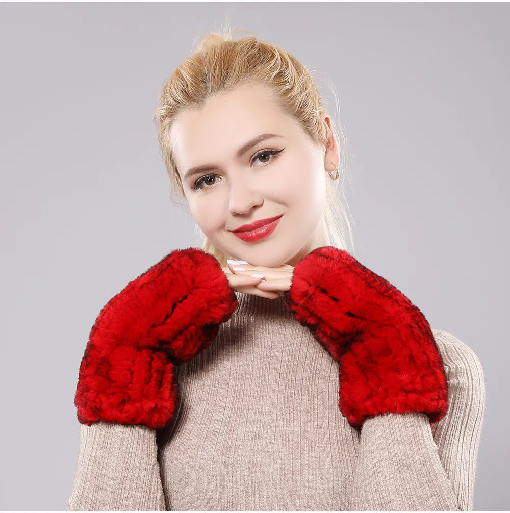 Gants Manchots Femmes Hiver Chauds pour Tous les Jours