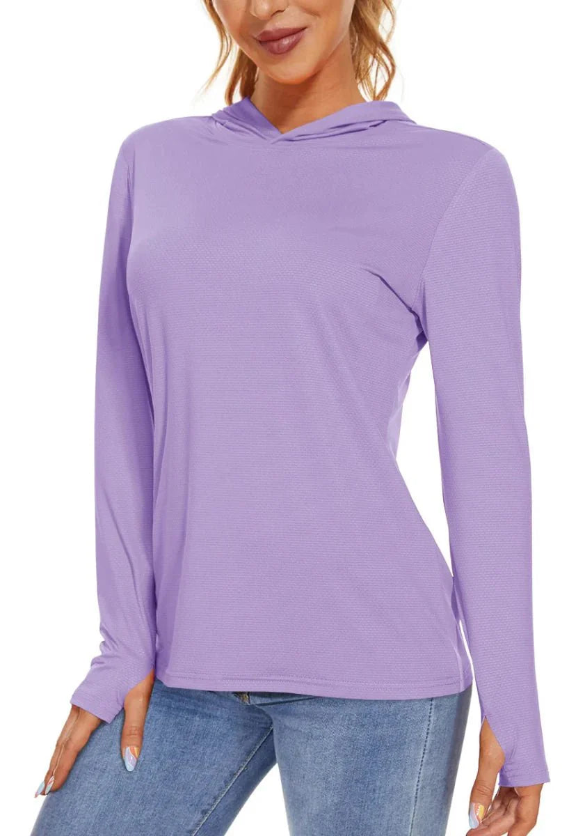 Sweat à capuche féminin léger et protecteur