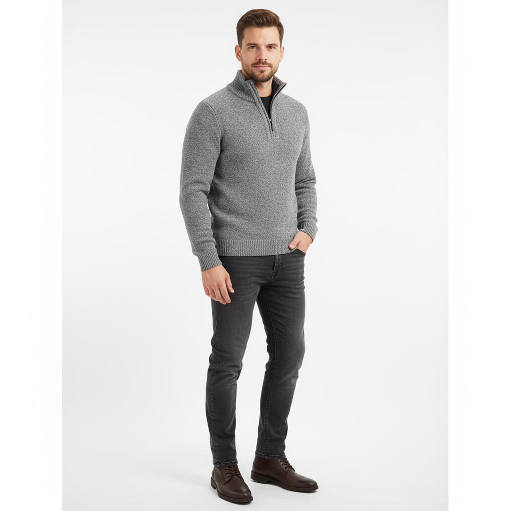 Pull Homme Douillet et Élégant – Sweat à Capuche Confortable Taille Classique - LuxeStyle