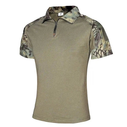 T-shirt léger zippé col montant sport