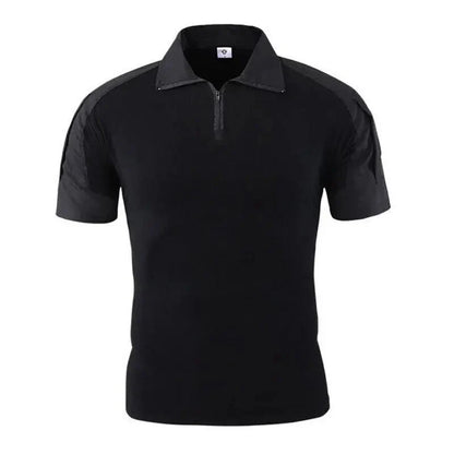 T-shirt léger zippé col montant sport