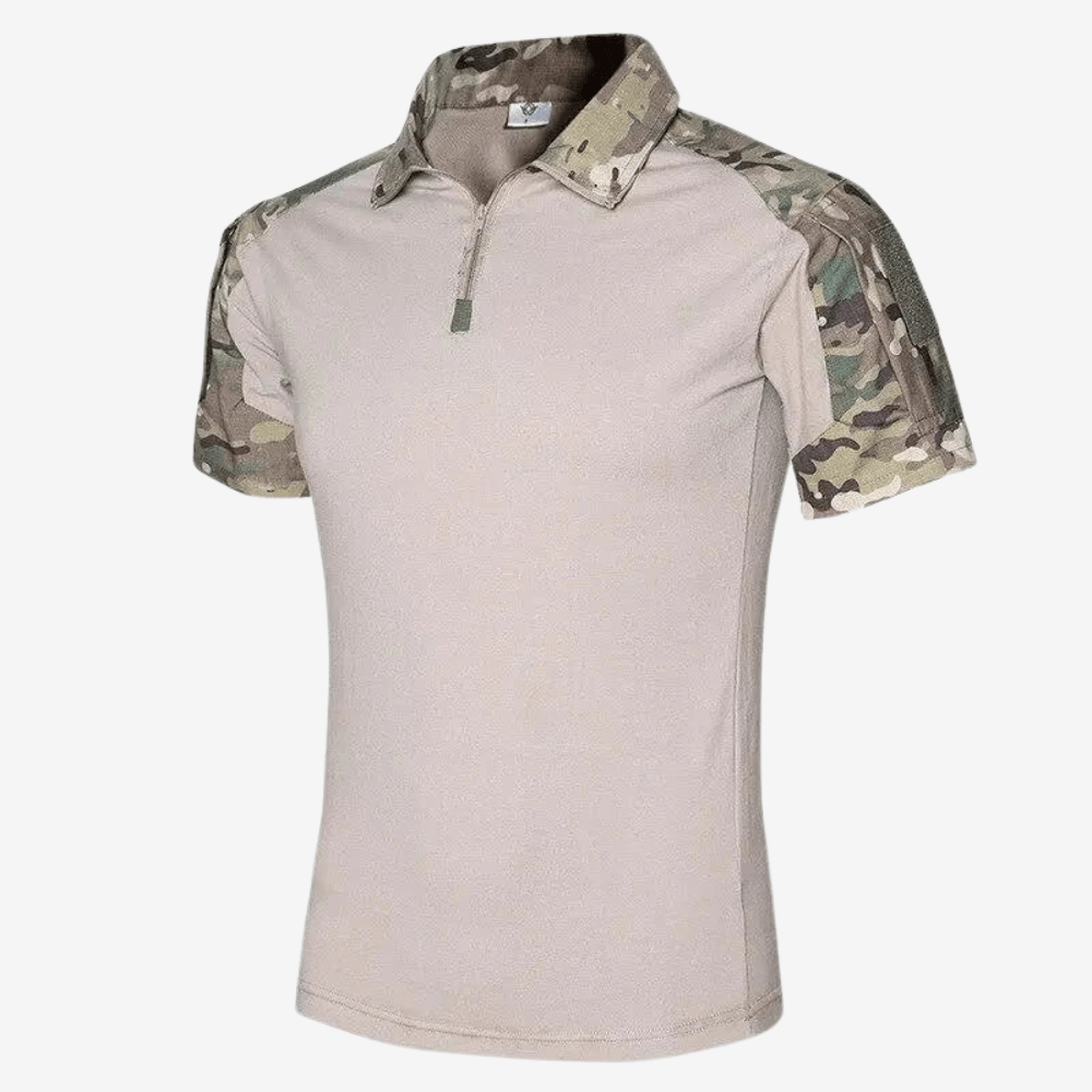 T-shirt léger zippé col montant sport - luxestyle