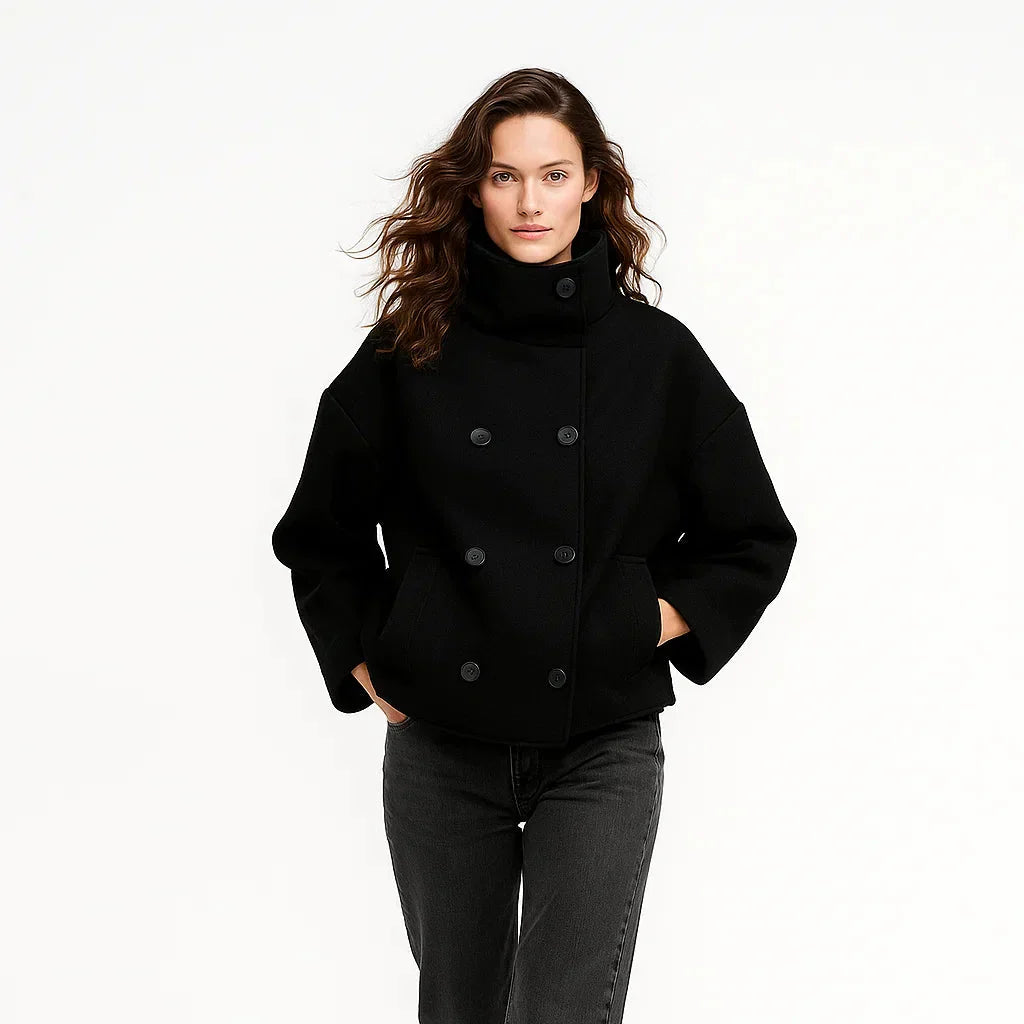 Manteau Femme Hiver Chaud à Col Montant