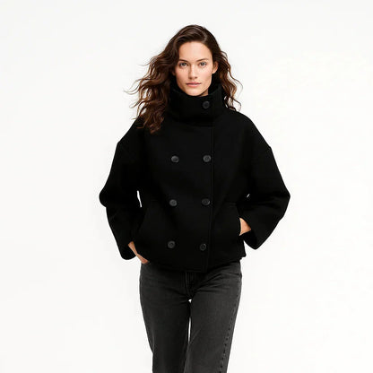 Manteau Femme Hiver Chaud à Col Montant