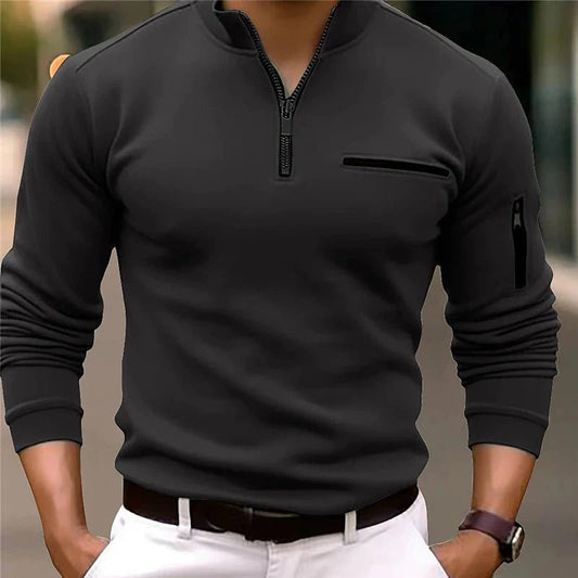 Polo Zippé Chic et Confortable pour Homme - LuxeStyle