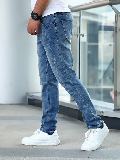 Jean Détente Homme Bleu Foncé Relaxe
