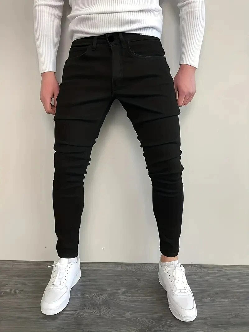 Jean Skinny Élastique Homme Taille Parfaite