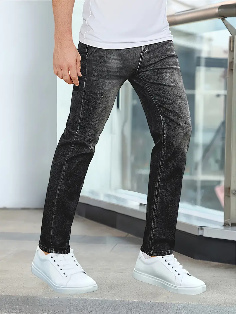 Jean Détente Homme Bleu Foncé Relaxe