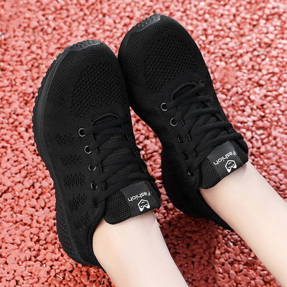 Chaussures running femme gris rose ajustables