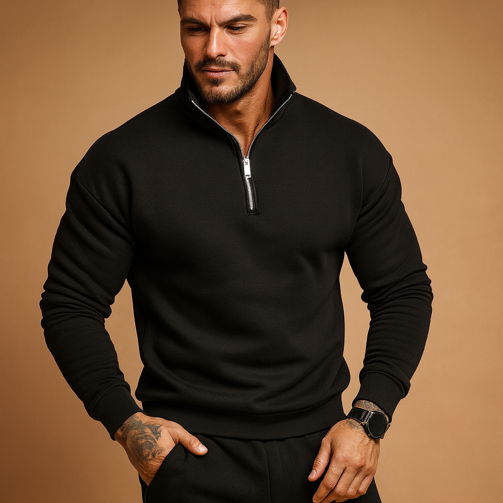 Sweat à capuche homme beige confortable