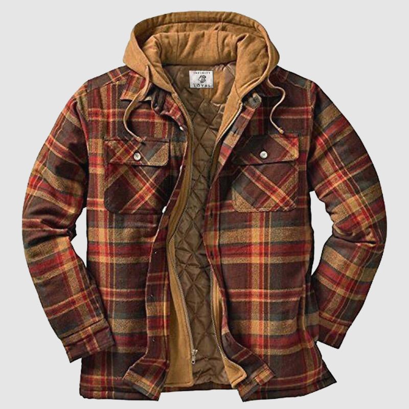 Veste Homme Hiver Chaud en Flanelle Douillet