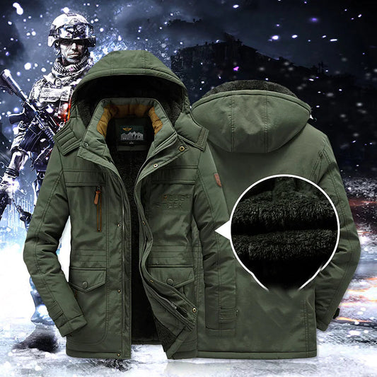 Doudoune Hiver avec Capuchon et Fermeture Éclair pour Homme - LuxeStyle