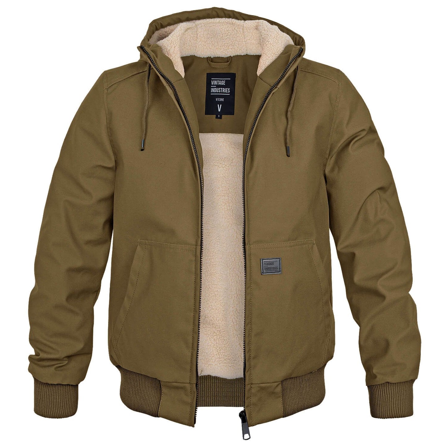 Veste à capuche polaire homme hiver chaud
