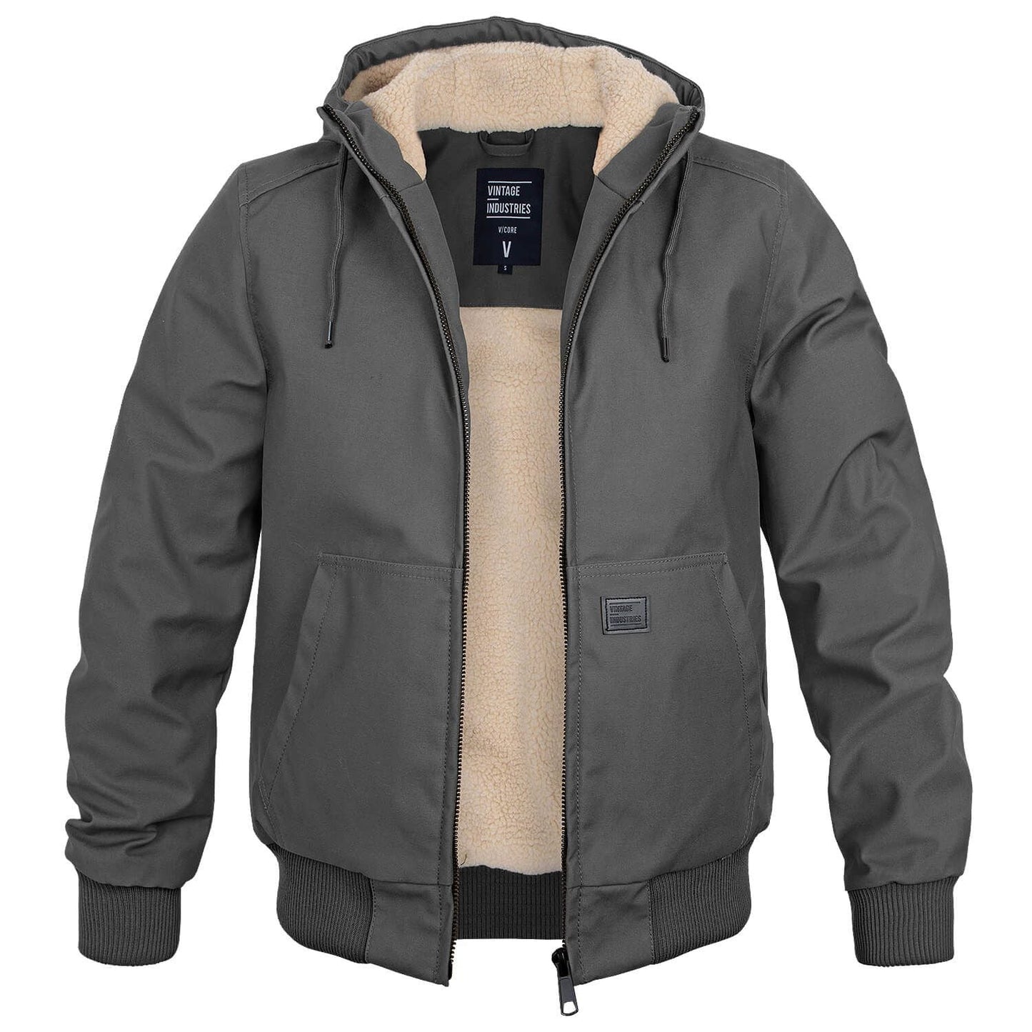 Veste à capuche polaire homme hiver chaud