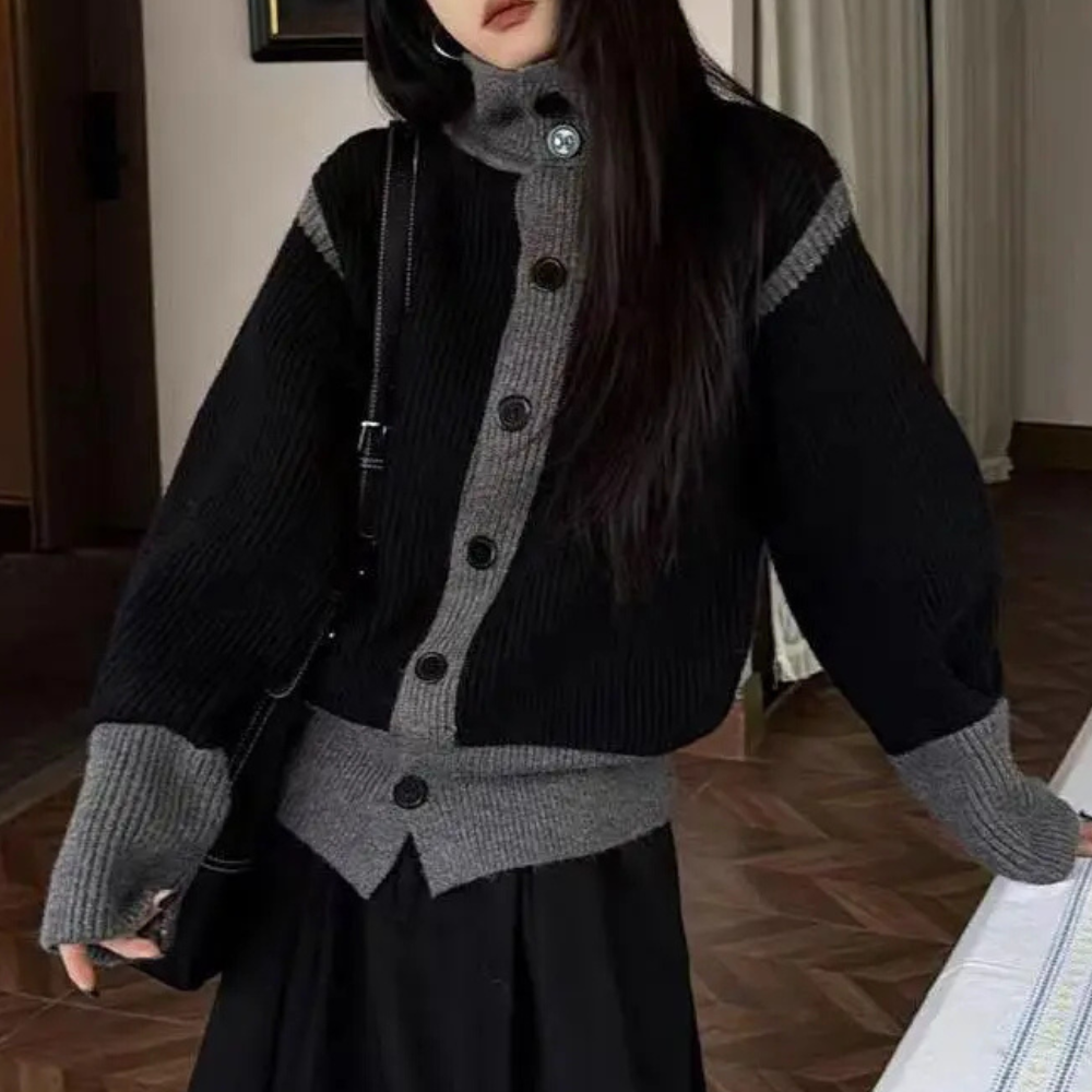KATRINE - Cardigan Tricoté À la mode pour Femme