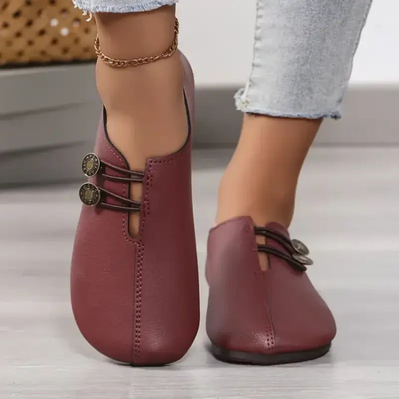 Chaussures plates décontractées à lacets tendance