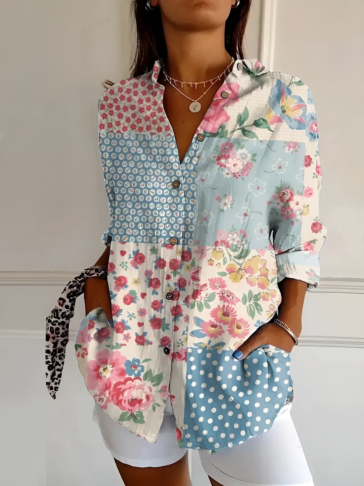 Blouse Féminine Élégante pour Travail ou Quotidien