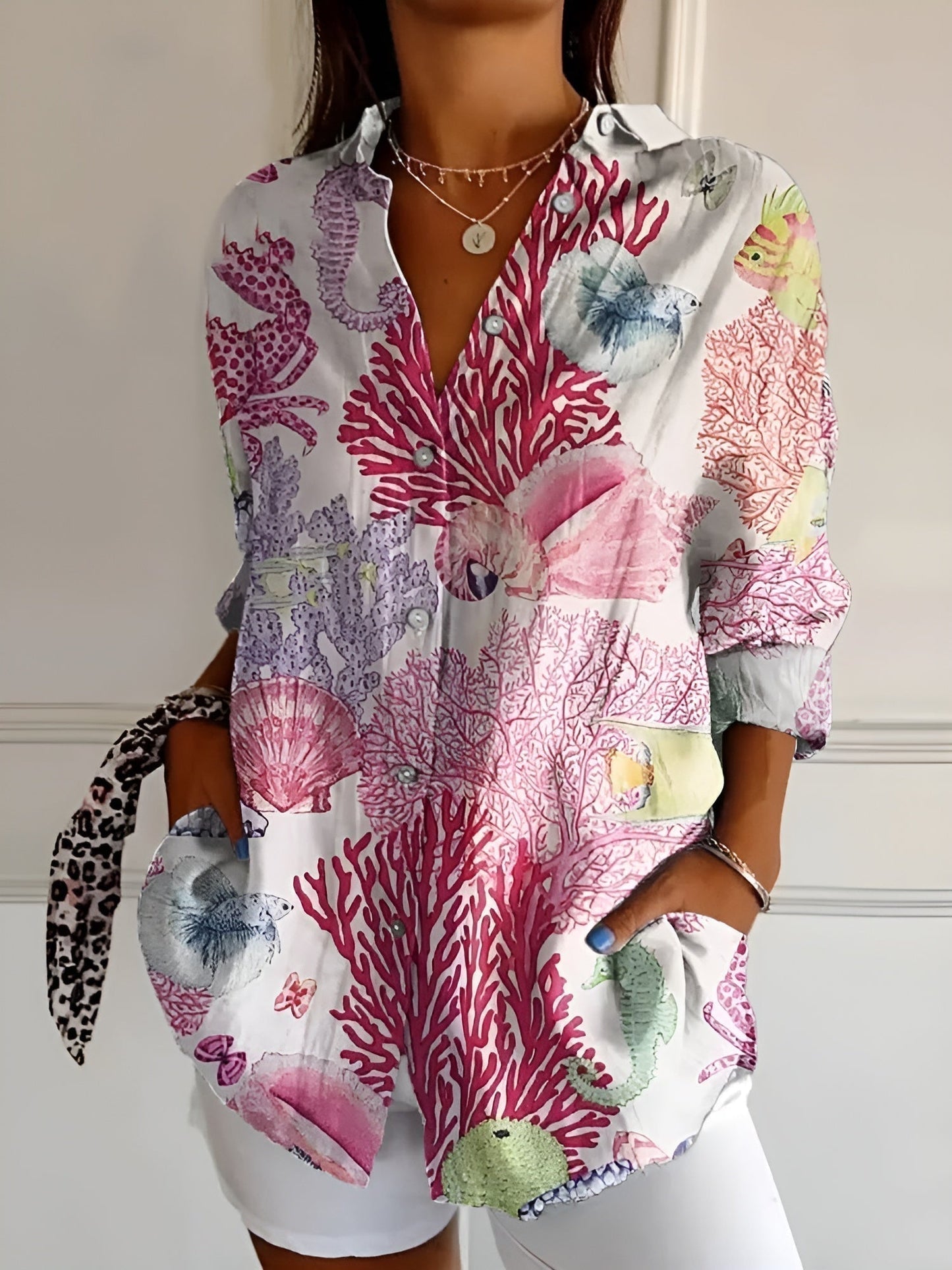 Blouse Féminine Élégante pour Travail ou Quotidien