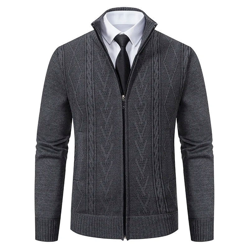 Veste zippée gris homme sport - LuxeStyle