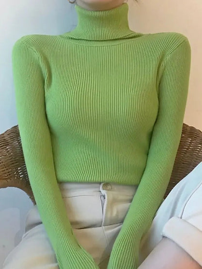 Pull à col roulé marine femme élégant
