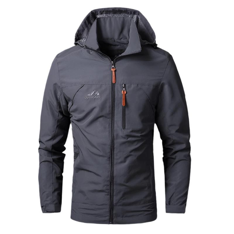 Veste de pluie homme noir étanche
