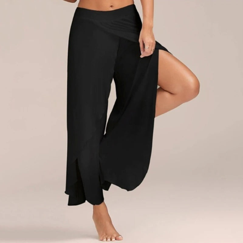 Pantalon de yoga confortable femme large