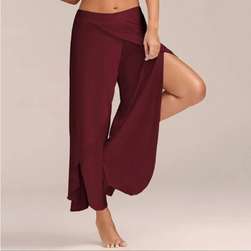 Pantalon de yoga confortable femme large