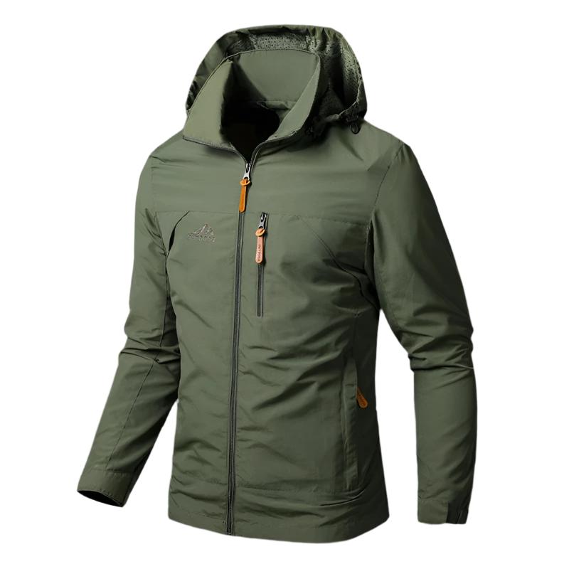 Veste de Randonnée Imperméable avec Poches Cachées pour Homme