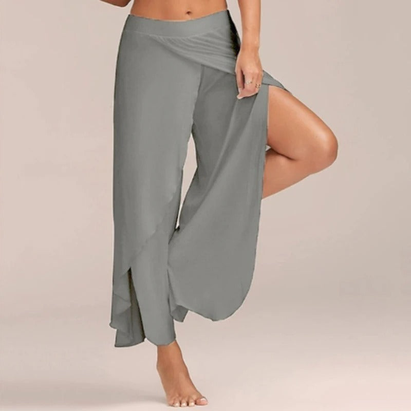 Pantalon de yoga confortable femme large